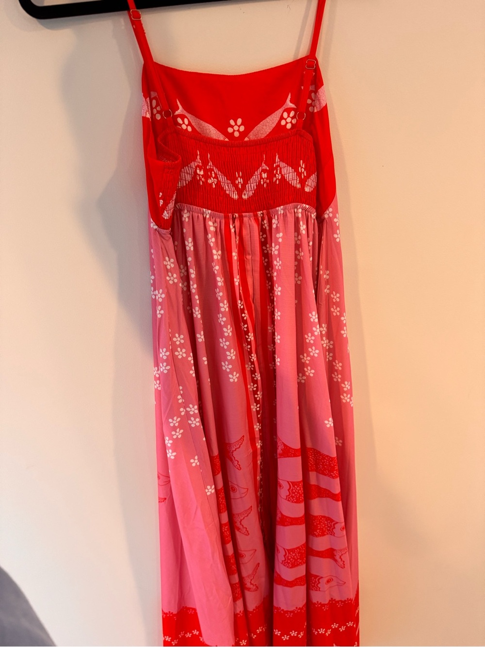 Red & Pink Floral Maxi Dress - Picture 2 of 3